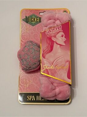 Wicked Glinda Upland Pink Spa Headband and Eye Mask Set